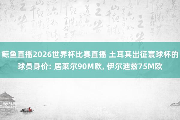 鲸鱼直播2026世界杯比赛直播 土耳其出征寰球杯的球员身价: 居莱尔90M欧, 伊尔迪兹75M欧